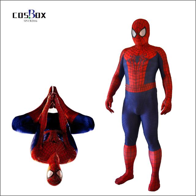 全身タイツ レンズ アメイジング スパイダーマン2 Spider Man スパイダーマン コスプレ衣装 スーツ 伸縮 サイズオーダー可能 Cosbox