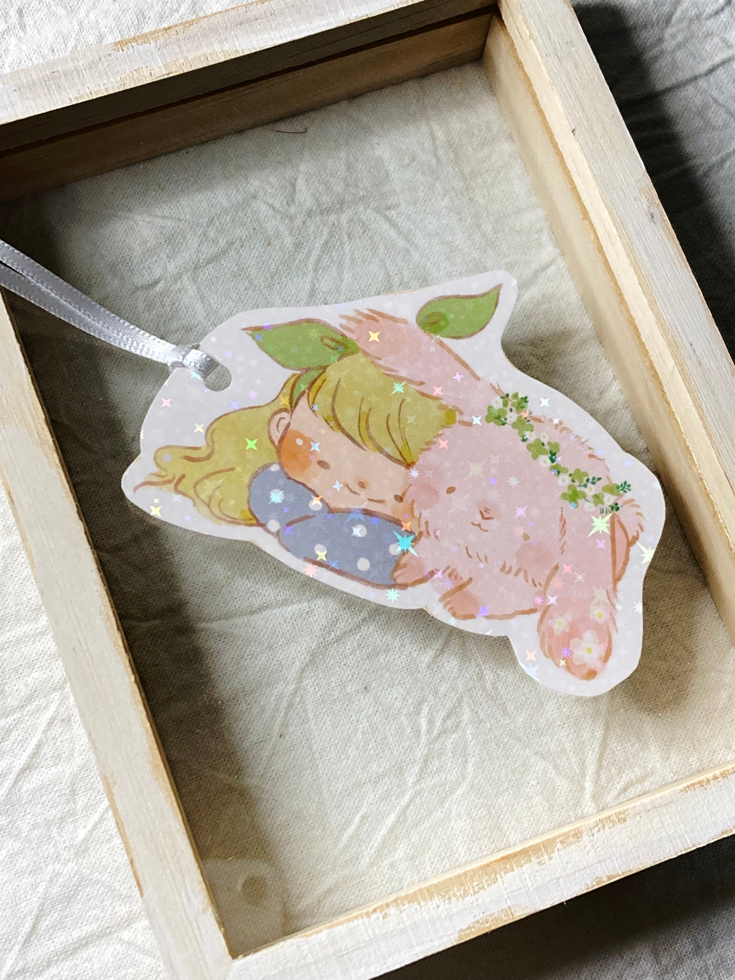 しおり◆おやすみウサギ