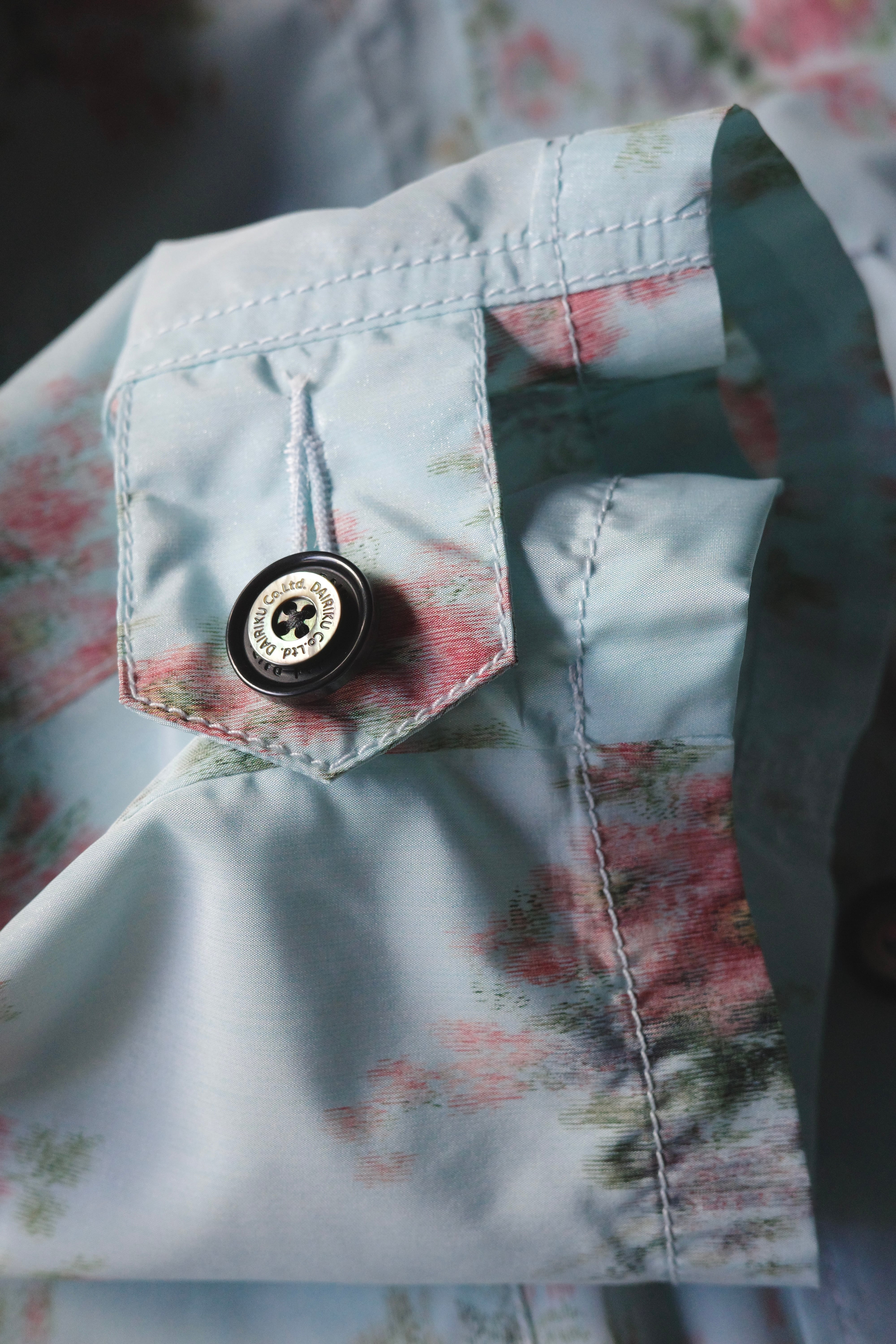 DAIRIKU 【FLEUR BIG SLEEVE WORK JACKET -Aqua-】 | lloomm