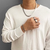 Half Chain & Pearl Necklace