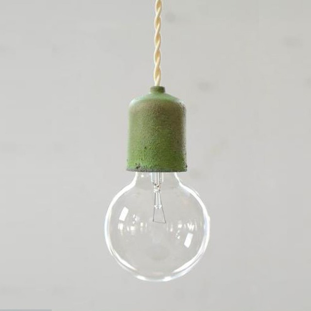 Socket Lamp Brass Patina｜真鍮緑青