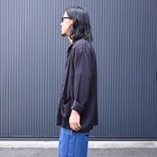 INTÉRIM / HYPER BIG RAYON LINEN SHIRTS JACKET