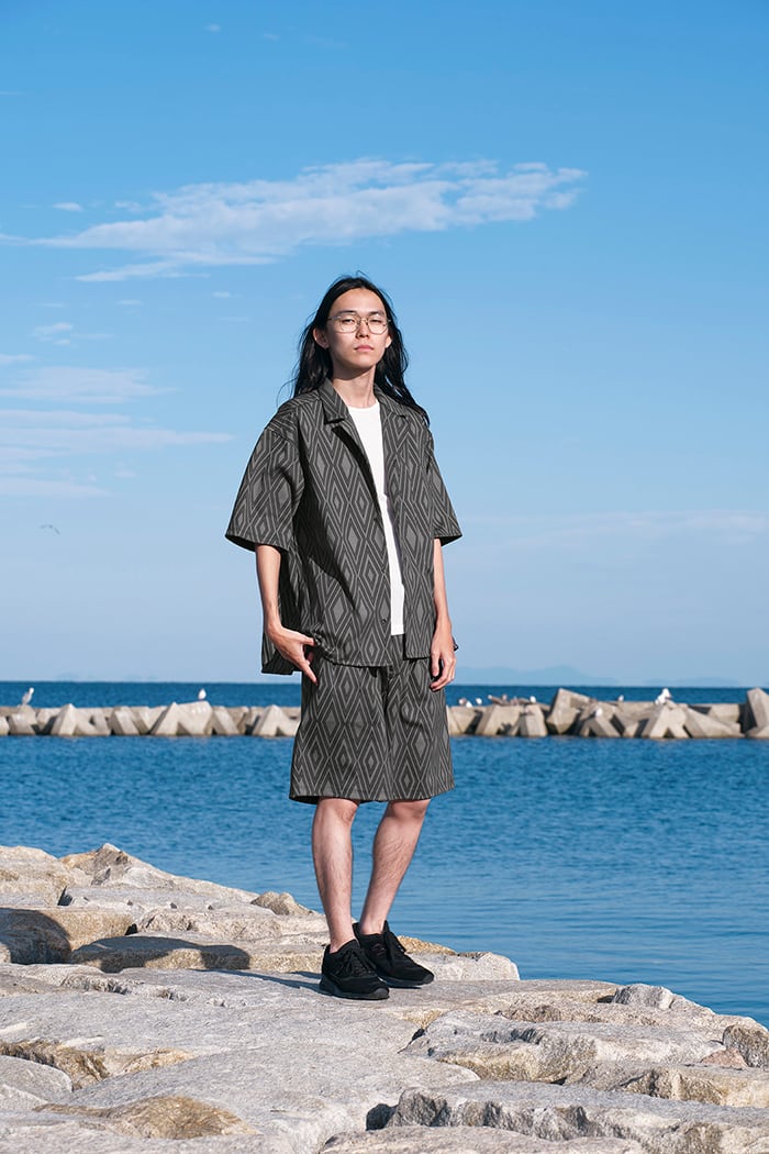 hiro326 　CURLY&CO. カーリーアンドコー　セットアップ CURLY&Co.(カーリー) TRIBAL ARGYLE SHIRT JACKET | サウスオレンジ