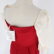 パーティドレス ワンピース HANGIAOSHI カラオケ フォーマル 演奏会 発表会 二次会 白 ホワイト系 レッド系 赤 謝恩会 ピアノ キャバドレス お呼ばれドレス 結婚式ドレス 大人可愛い ドレッシー シンプル デートコーデ きれいめ カジュアル エレガント 体型カバー レディースファッション モードスタイル ルームウェア 着回し 短丈 長丈 ふんわりシルエット ファッションアイテム ステージ衣装