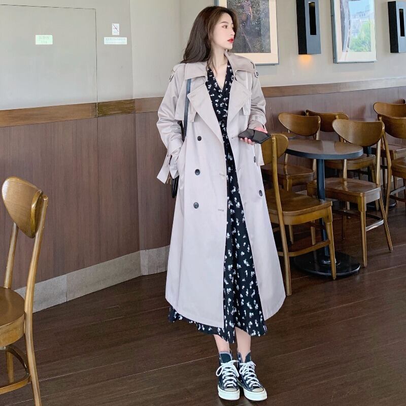 気質ウインドブレーカージャケットフローラルドレス2020秋新作ファッションロイヤルシスタースタイル女神ファンスーツツーピースセット ブラックストロベリース39619182851