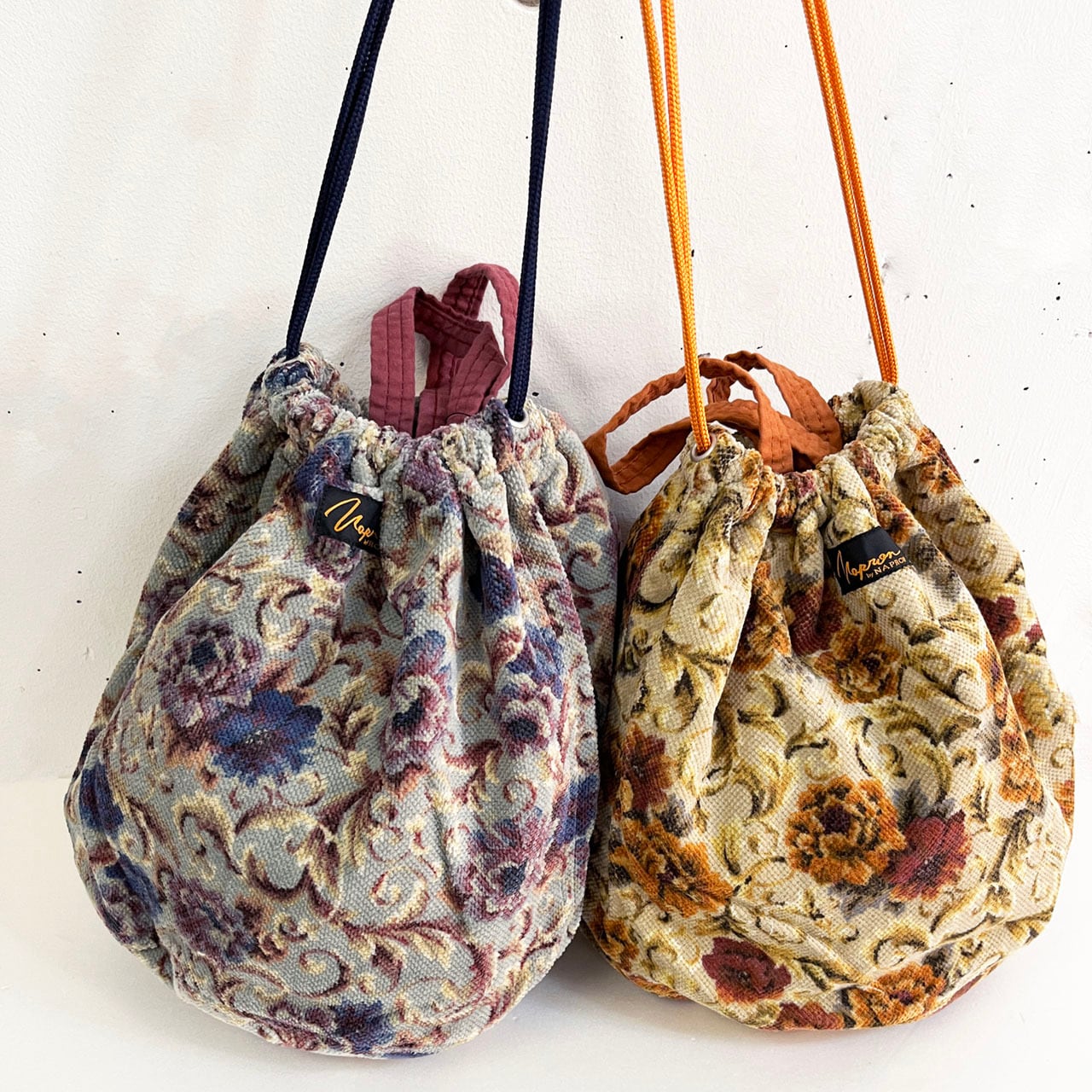 NAPRON ナプロン NP-PB21 FLOWER CORDUROY PATIENTS BAG フラワーコーディロイペーシェントバッグ
