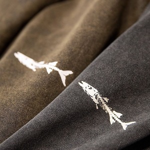 フィッシュボーンプリントTシャツ 10146