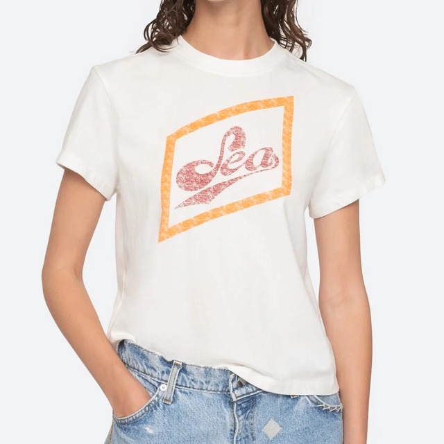 SEA NY　GRAPHIC TEE　WHITE