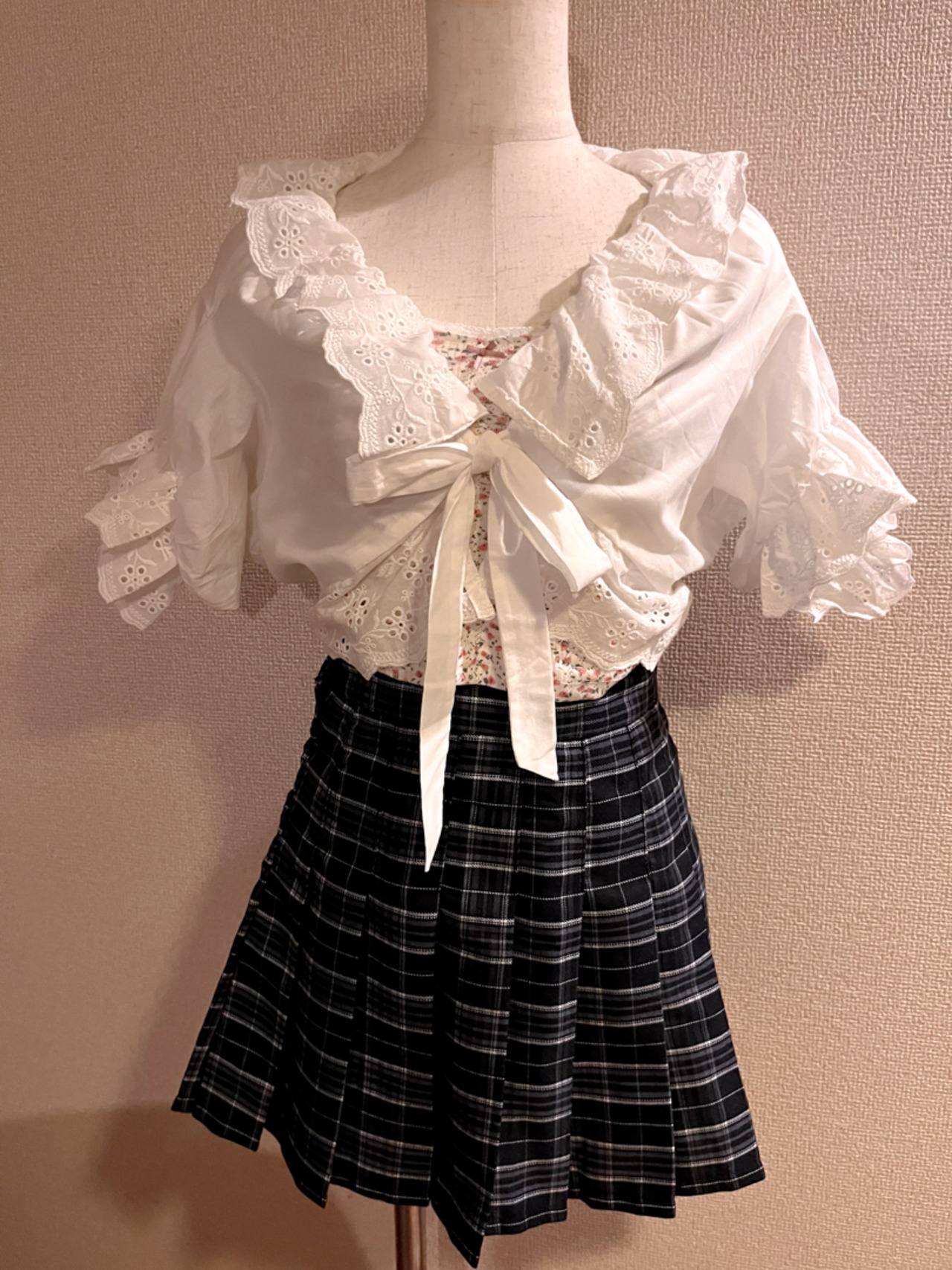 Ribbon lace bolero LK1372