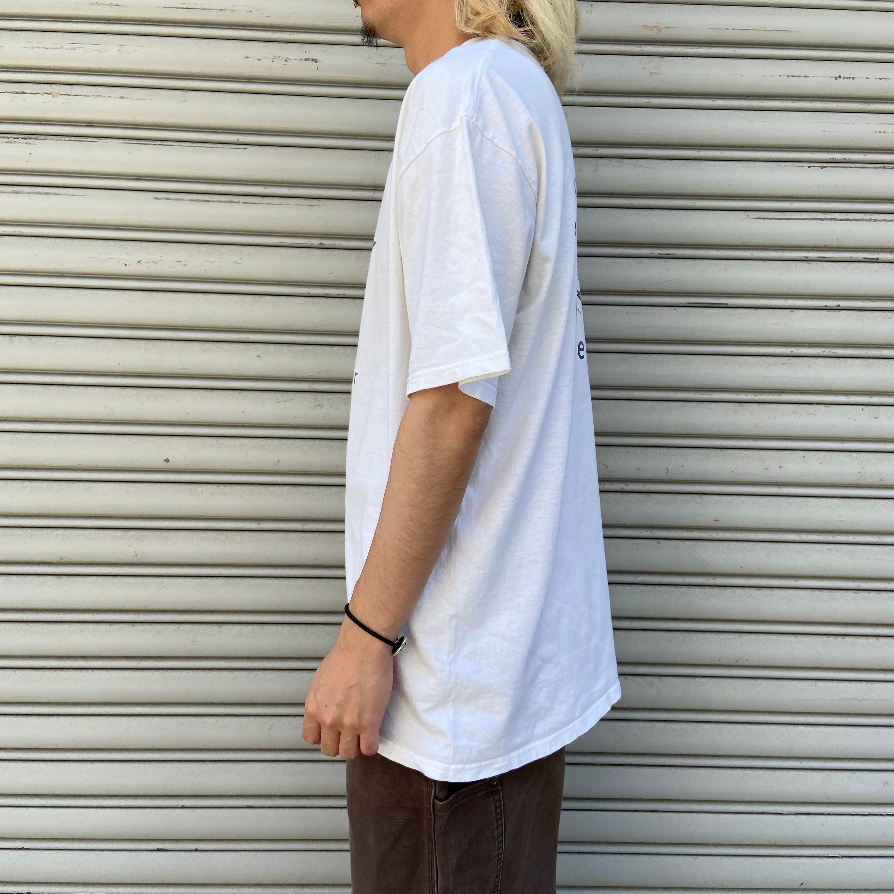 90s USA製 エバークリア バンドTシャツ バンt 両面プリント 白 XL