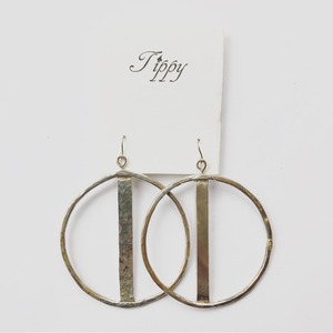 silver hoop  pierce