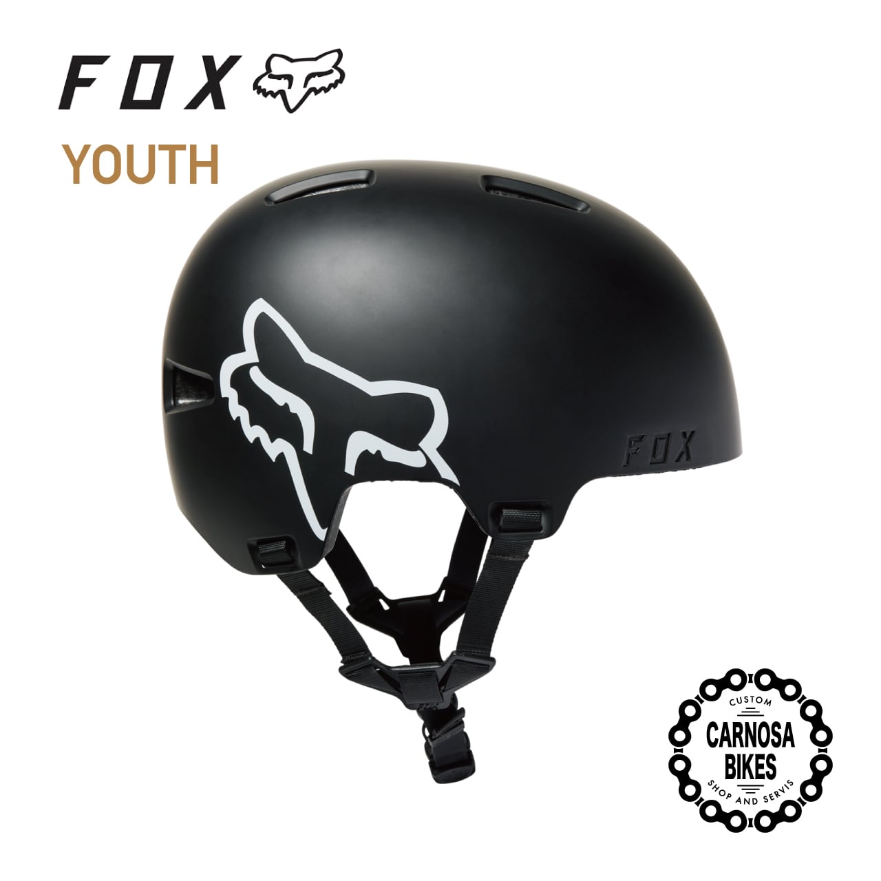 FOX】YOUTH FLIGHT HELMET [ユース フライトヘルメット] MIPS Black | 【CARNOSA  BIKES】マウンテンバイク&BMX 自転車ショップ