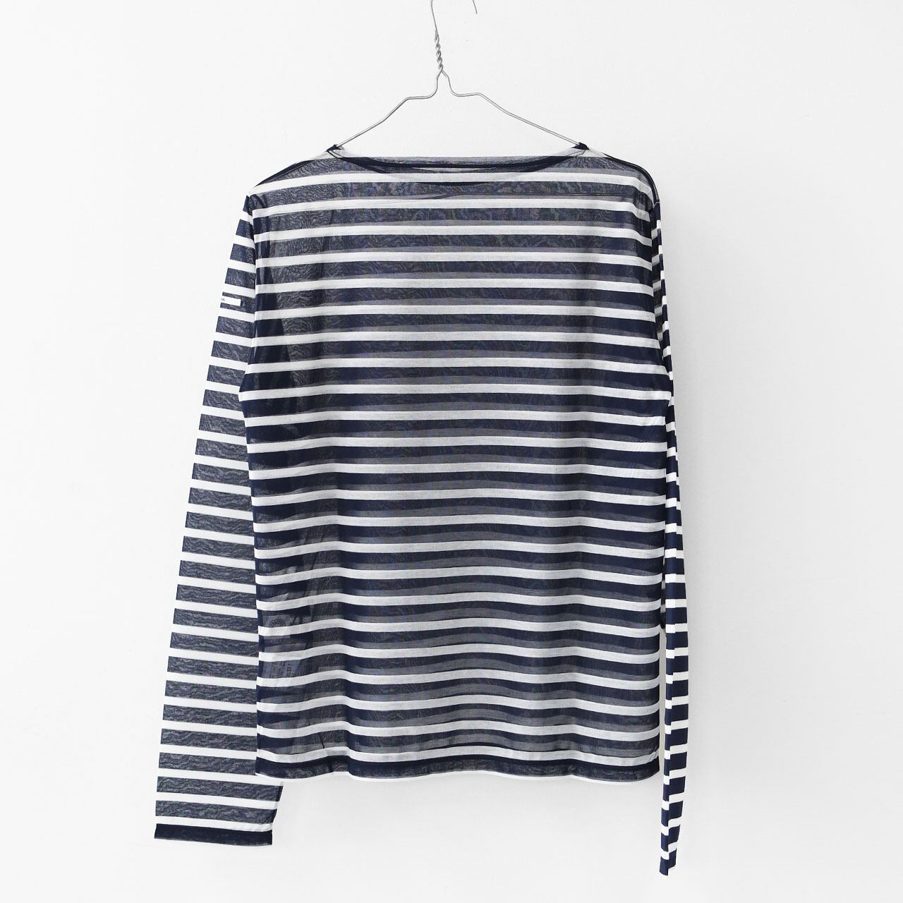 ORCIVAL [オーチバル・オーシバル] W SEETHROUGH BOAT NECK L/S P.O