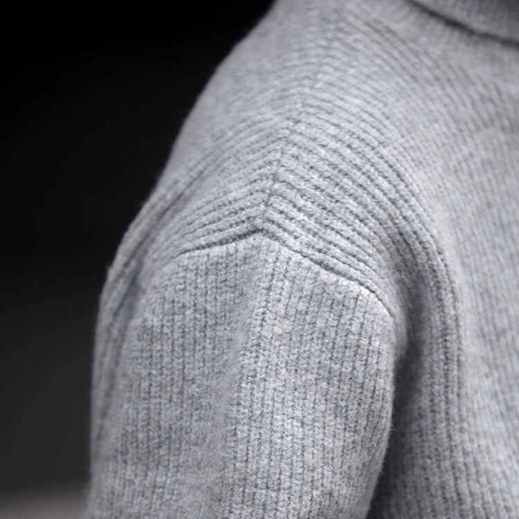 ★ANTI-PILLING TURTLENECK PLAIN SWEATER　　A0881