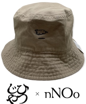 HITSUJIYA  x  nNOo　Bucket Hat〈Khaki〉