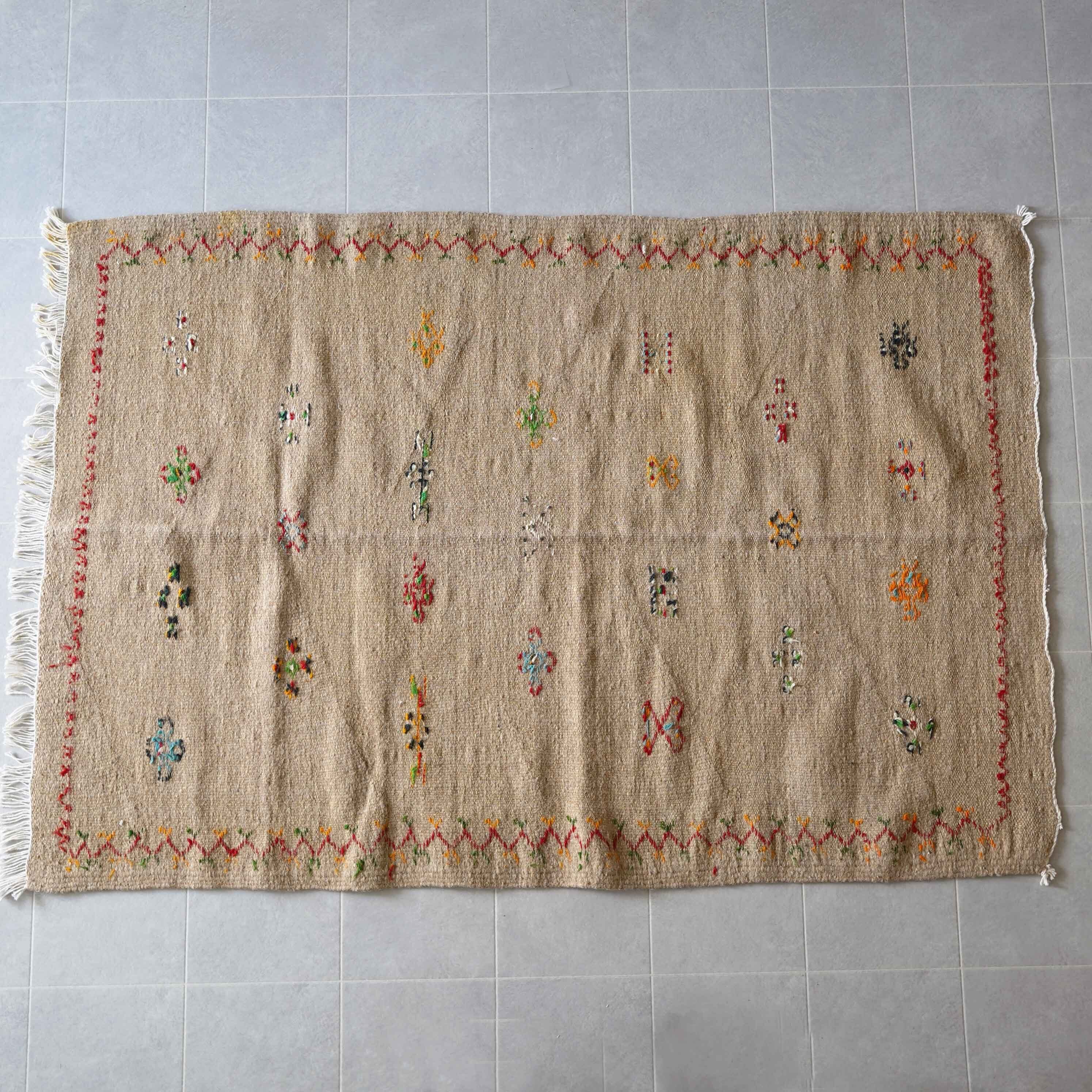 モロッコ絨毯　アフニフ　手織り　現地調達 モロッコラグ・アフニフ / M-3 