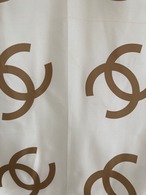 Vintage ITALY CHANEL CC Logo 100% Silk Scarf／90cm