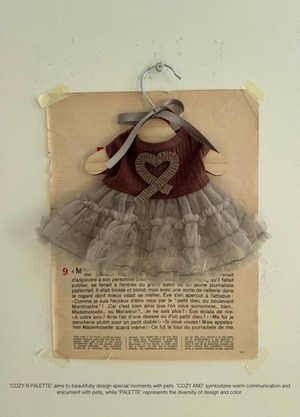 M/在庫確保済【COZY N】Love sleeveless tutu (CocoaKhaki)