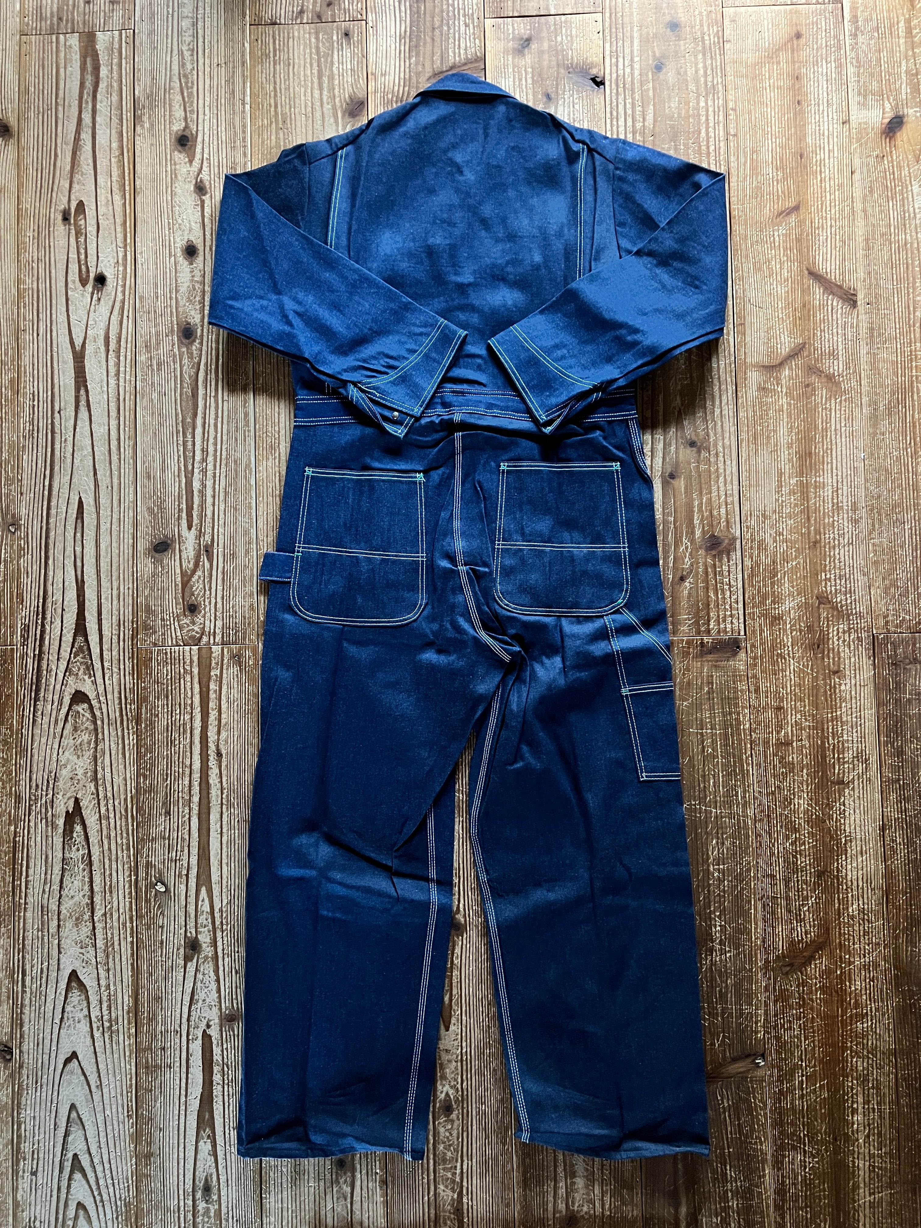 70's POINTER デニムオールインワン DEADSTOCK 表記(40×32)
