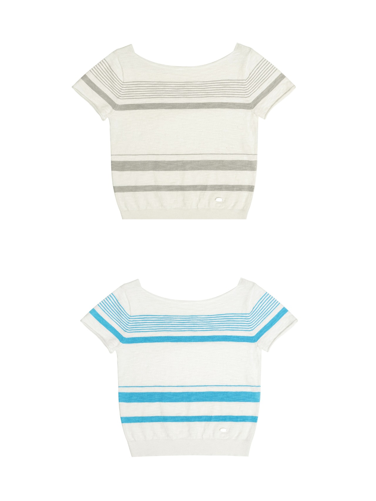 Marée Border Boat Neck Knit F0749