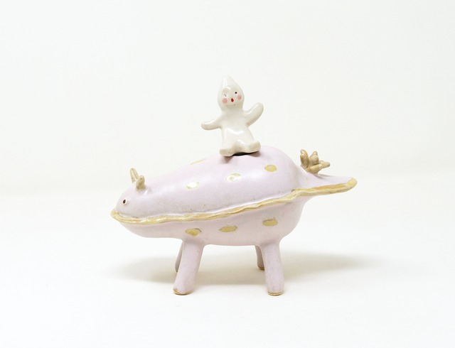 安藤子由利｜どうぶつ花器 ウミウシ