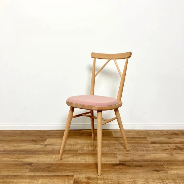karimoku CONTRACT omi Armless Chair PURE OAK カリモク コントラクト ダイニングチェア ピンク ナラ ピュアオーク【中古】【200サイズ】