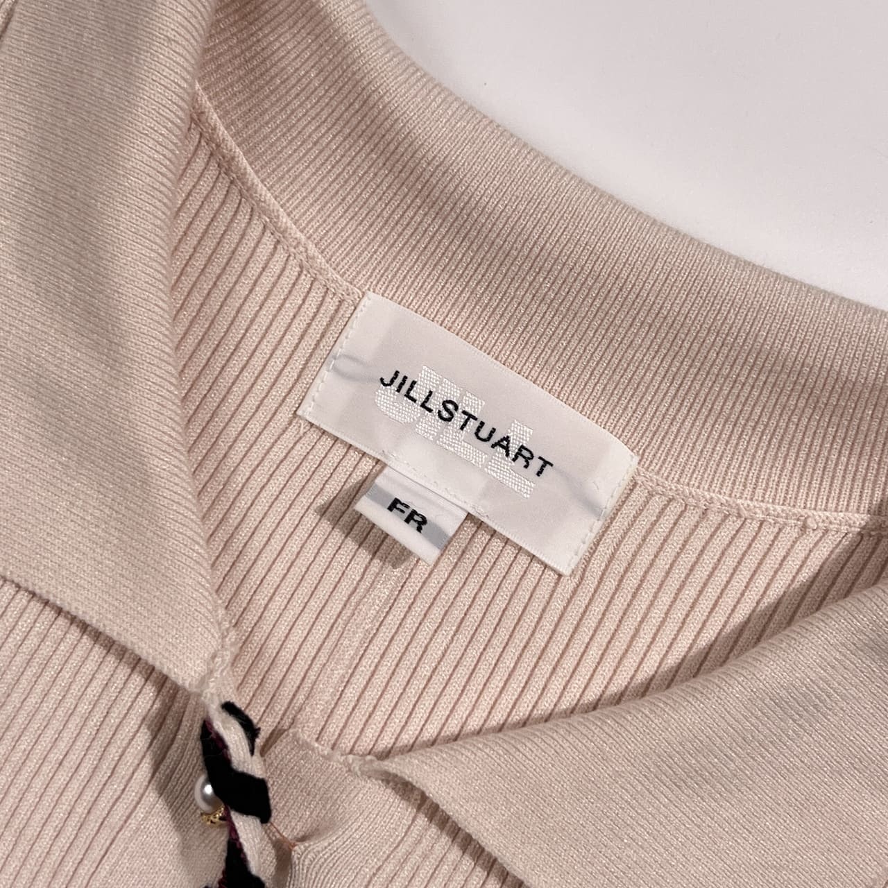 JILL STUART ジルスチュアート プリーツ風 ニットワンピース FR/アイボリー 系 レディース フェミニン