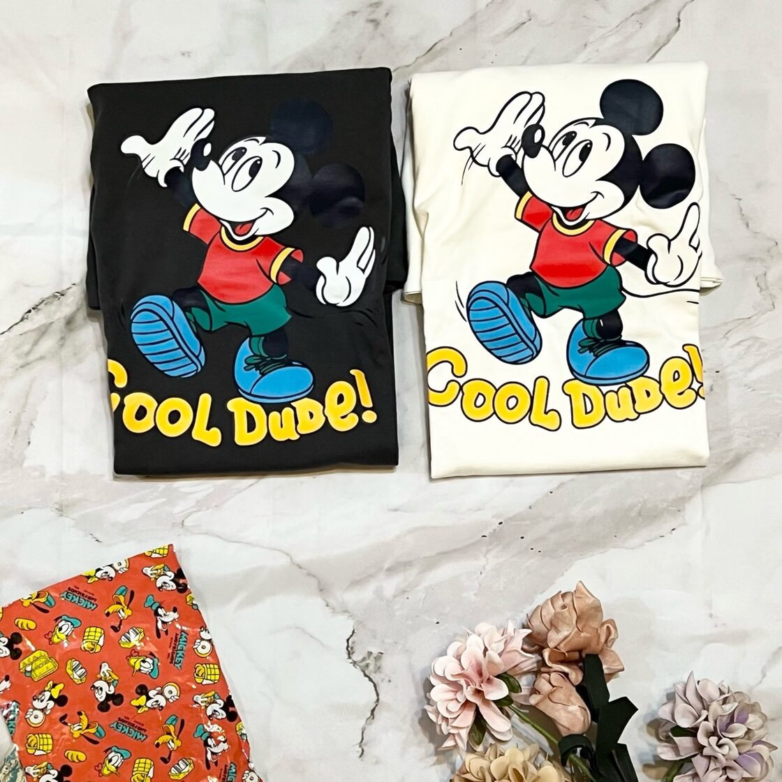 レトロミッキーロングTシャツ ミッキーマウス 冬服 秋服 レトロ
