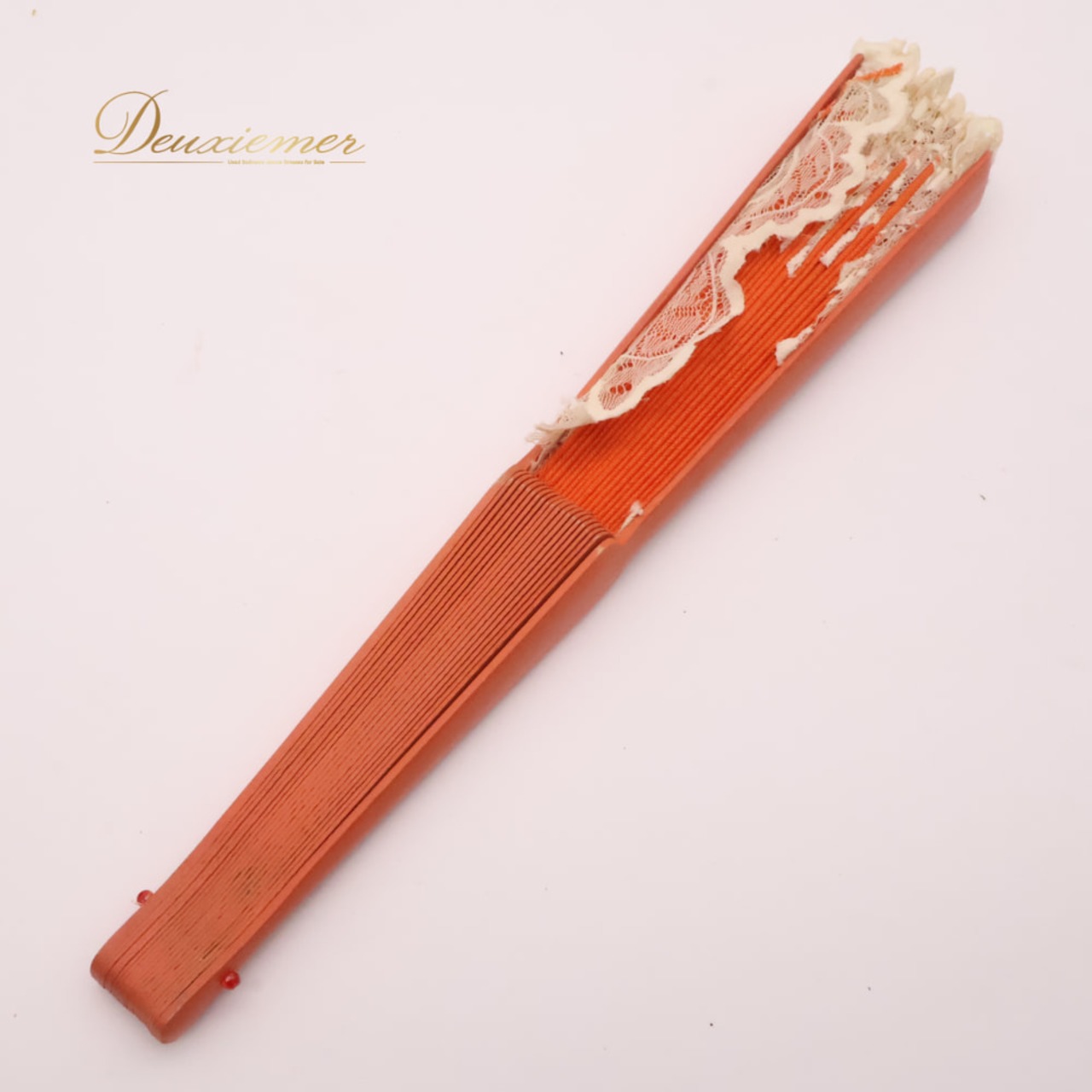 フラメンコ 小物 Abanico Español 33cm アバニコ オレンジ系 ホワイト系 レース 扇子 せんす 白 柄 模様 小道具 ダンス小物 華やか 練習 レッスン 舞台 発表会 イベント ダンス ステージ フラメンコ小物 明るい 鮮やか おしゃれ