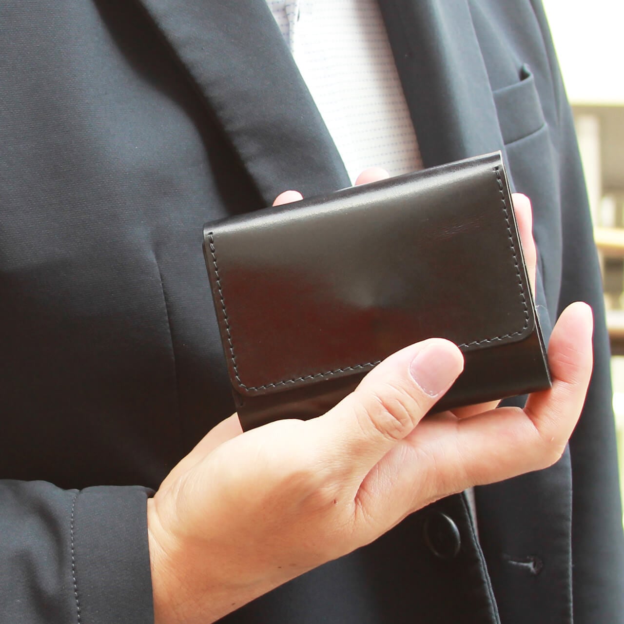 左利き用シームレスミニ財布　各色【受注製作】