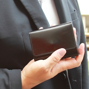 左利き用シームレスミニ財布 各色【受注製作】