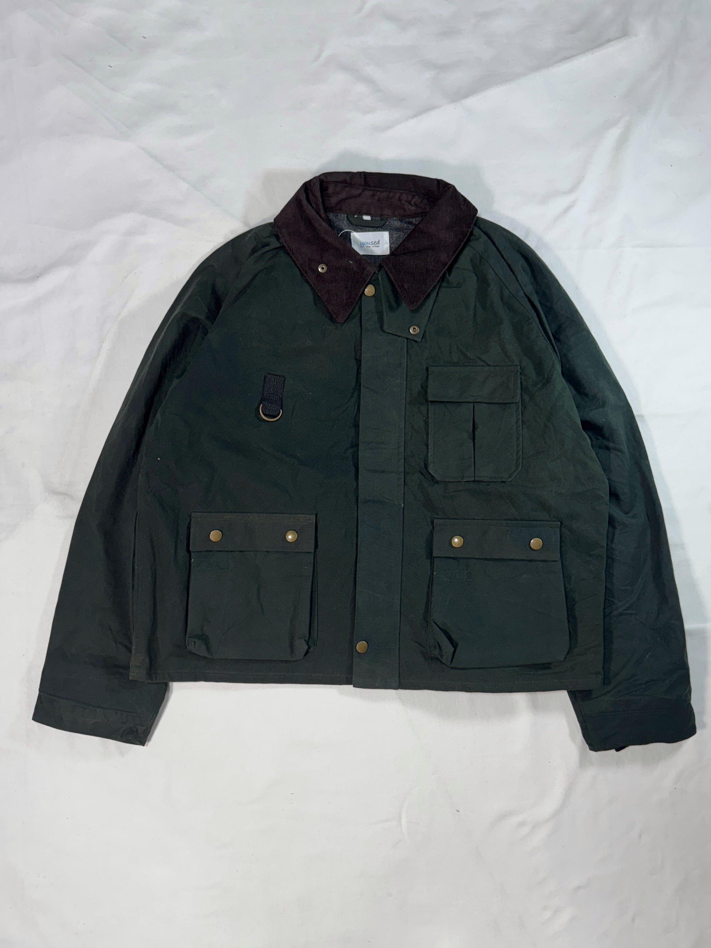 REMAKE OILED FISHING JACKET ynb9 SIZE2 SAGE