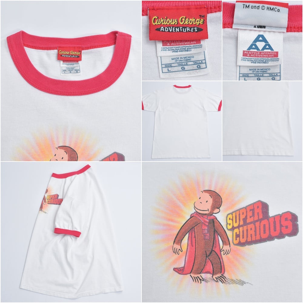 90～00s Curious George おさるのジョージ AAAボディ リンガー