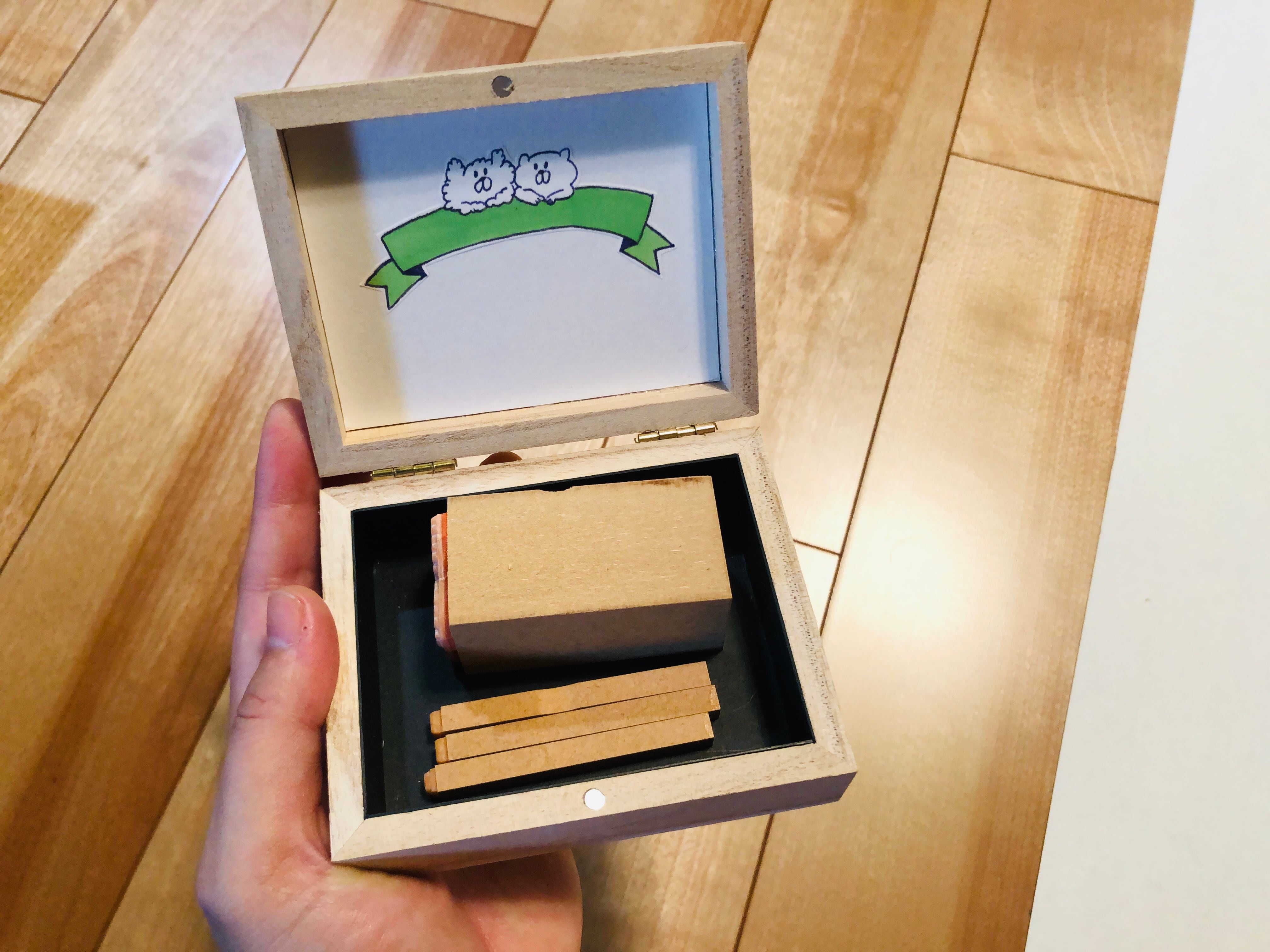 【 完売 】限定くまスタンプSET＿おたのしみ木箱付き