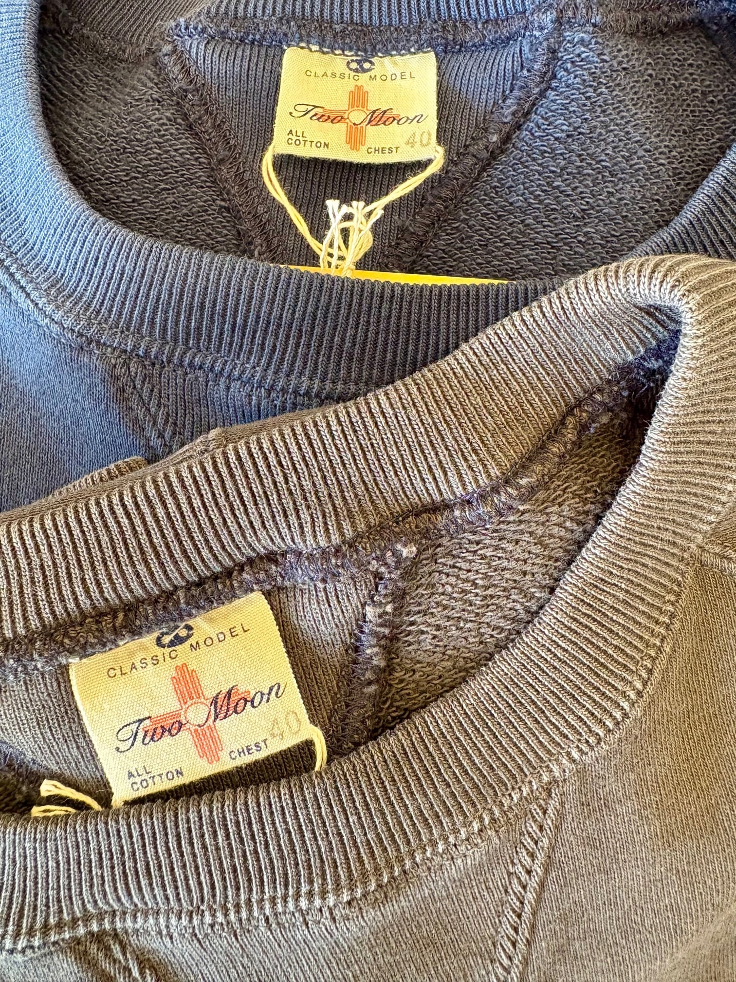 TWO MOON SHORT SLEEVE SWEAT V-gusset 10312 両V半袖 スウェット