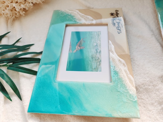 439.オーシャンレジンアート フォトスタンド