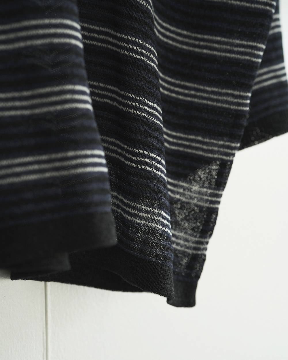 anuke(アンヌーク) Sheer Border Knit | サウスオレンジ｜メンズ