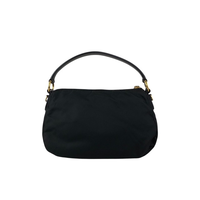 PRADA プラダ ショルダーバッグ ブラック ロゴ リボン ナイロン 2way ワンショルダーバッグ vintage ヴィンテージ オールド 33v85k