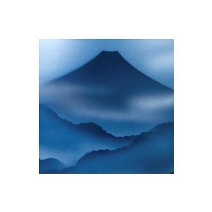 骨壺7寸 高級ネジ付骨壺 吹絵 青富士 仏具 手元供養 自宅墓 納骨 7寸骨壺　