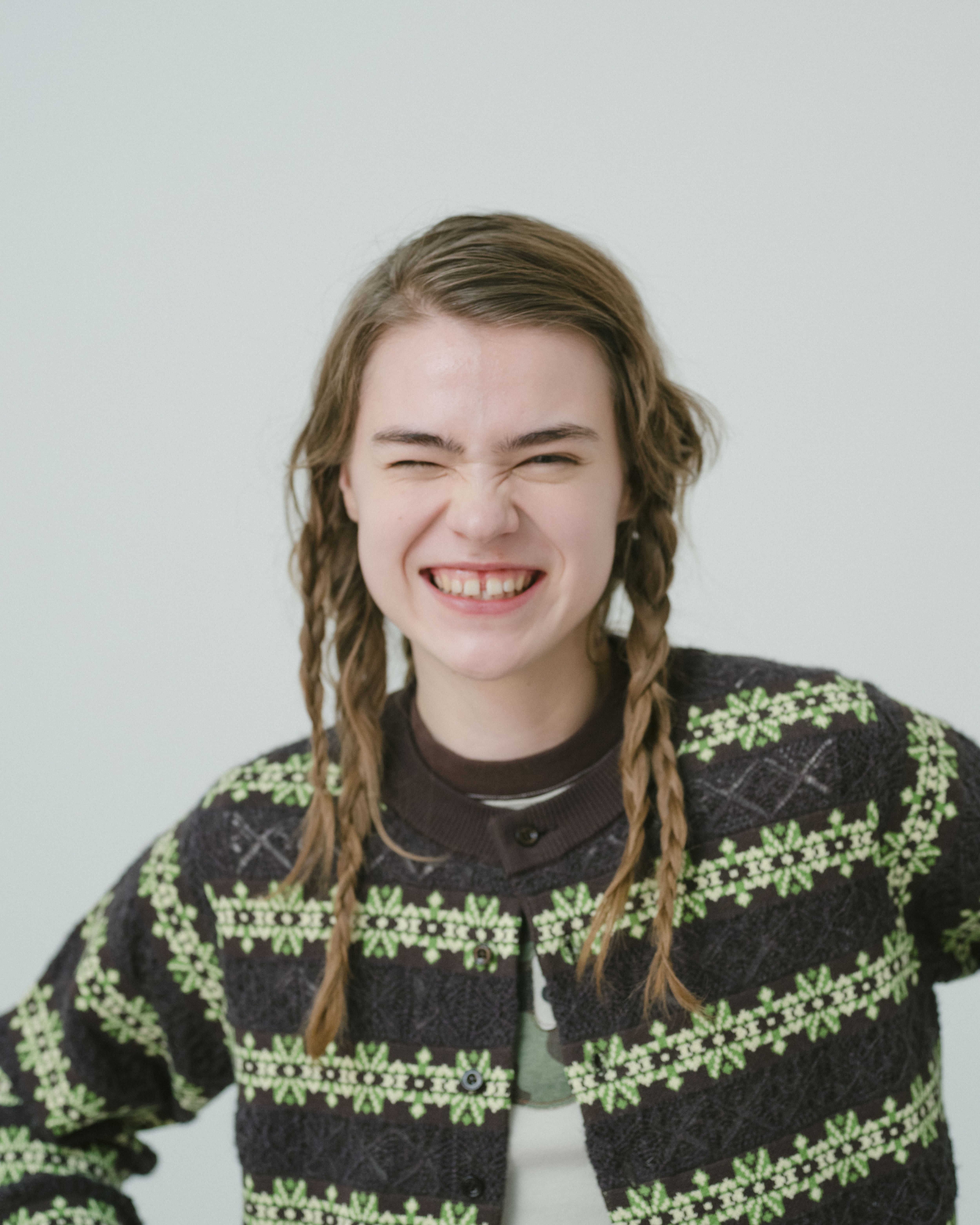 Crew neck cardigan（BROWN） | TTTMSW