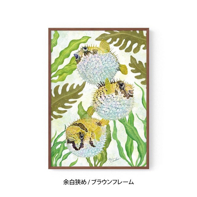 A1｜ぷくぷくハリセンボン（フレームあり）
