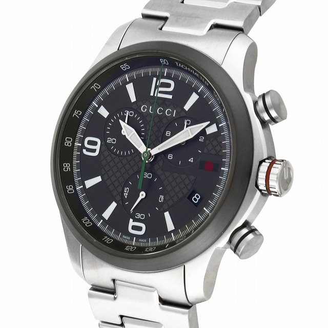 グッチ GUCCI G-Timeless YA126238 腕時計 メンズ グレー クロノグラフ クオーツ アナログ