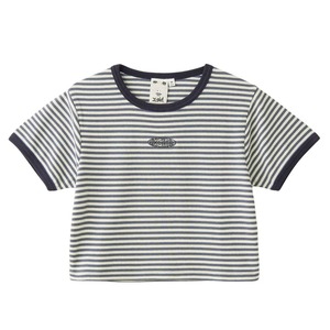 【X-girl】OUTLINE OVAL LOGO S/S TOP / MULTI【エックスガール】