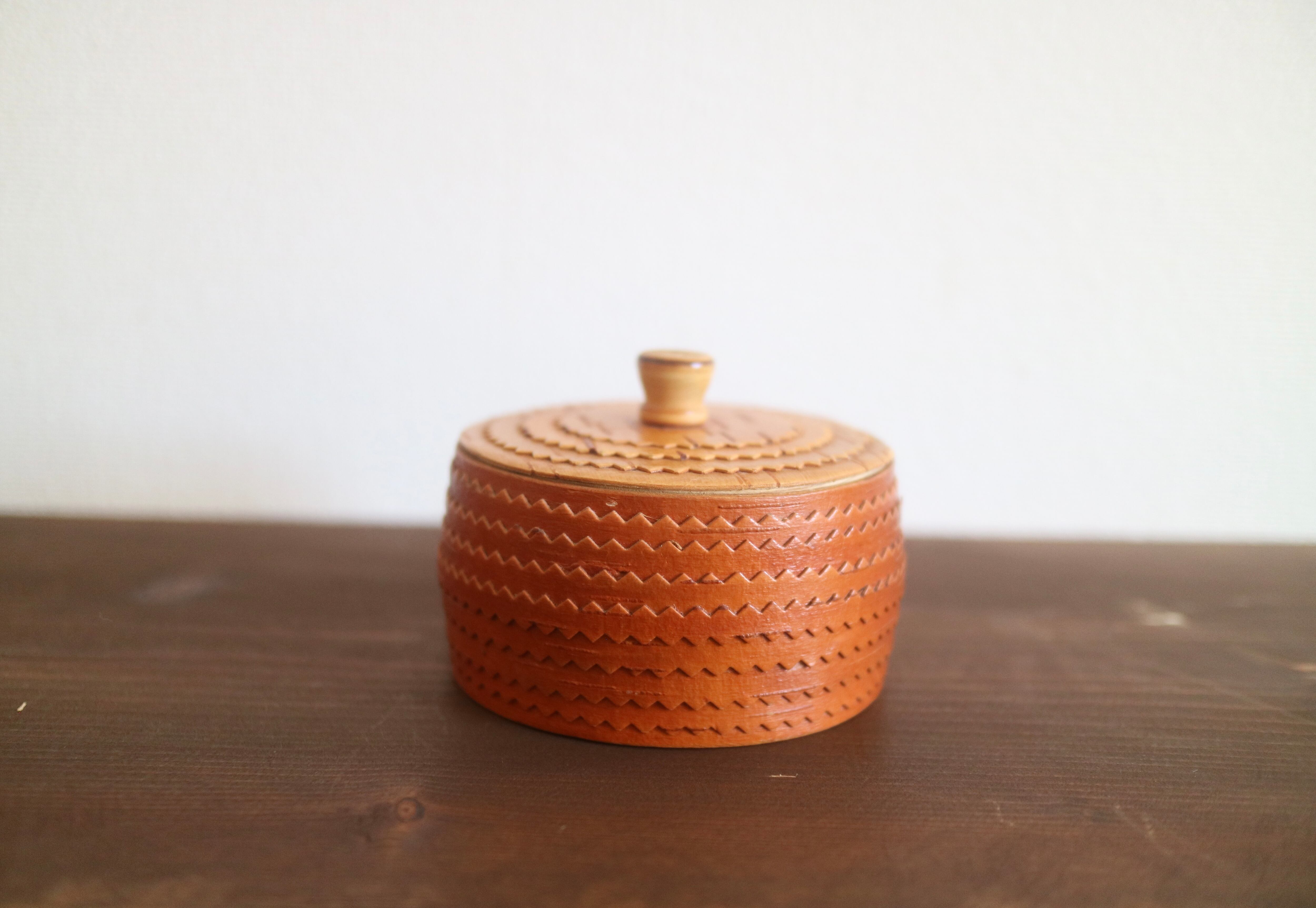 白樺のヴィンテージキャニスター / 蓋付き / 木箱 No.3071 No.3111