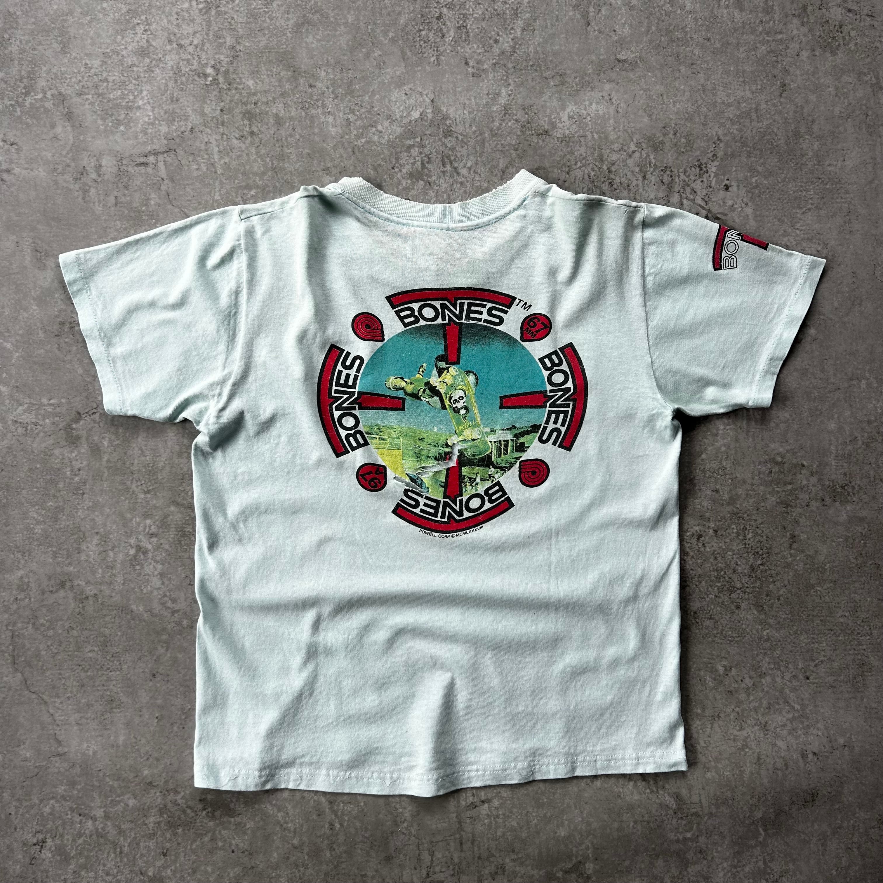 80s90s パウエルペラルタ tシャツ USA製 マイクマクギル ライトブルー