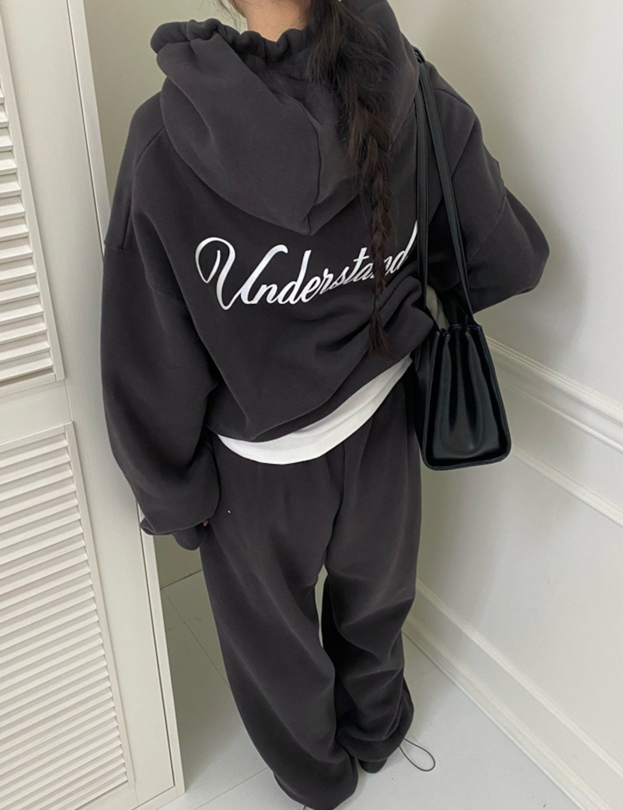 【新作5%OFF・3日間】裏起毛・Lettering Zip-up Parka_3colors