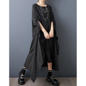 ゆったり ドレープ デザインワンピース  30151