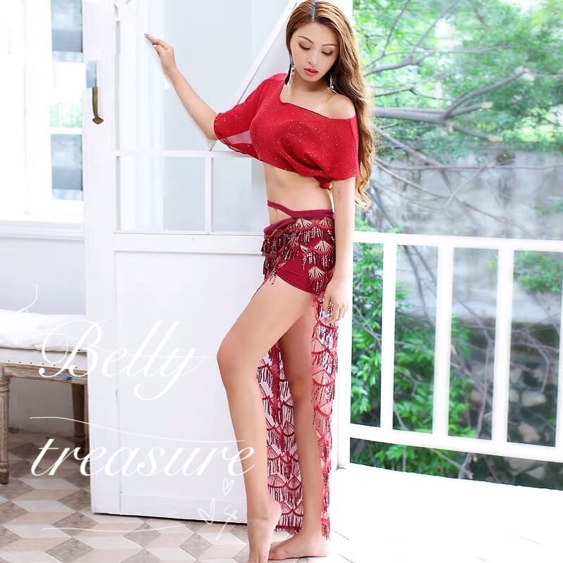 ベリーダンス 衣装 翌日発送可能商品】ベリーダンス舞台衣装 ホワイト WZY2997