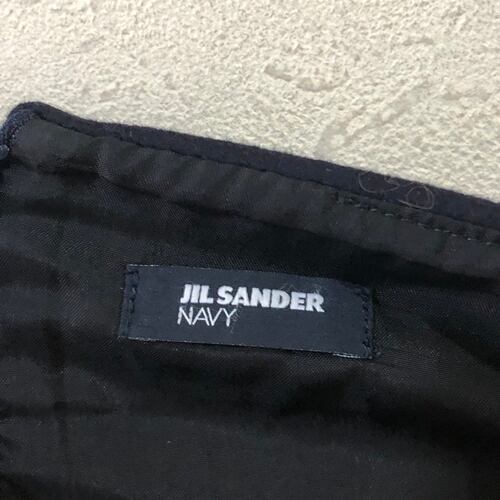 JIL SANDER NAVY ジル サンダーネイビー キルティングスカート 40 