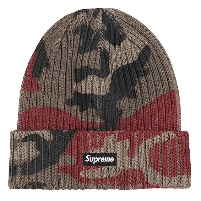 【シュプリーム】ニットキャップ ビーニー スモールボックスロゴ刺繍 ワークキャップ Supreme Overdyed Beanie 26SS (Red Camo)